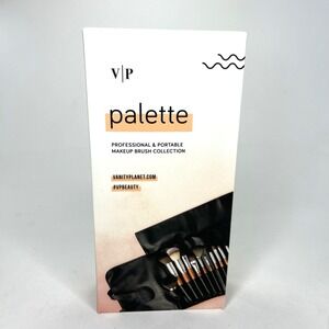 Vanity Planet Palette Makeup Brush Kit 15pc Set Roll Case Professional Portable